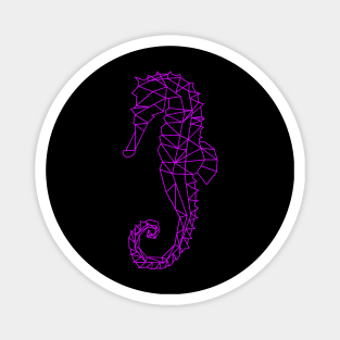 seahorse outline design Magnet